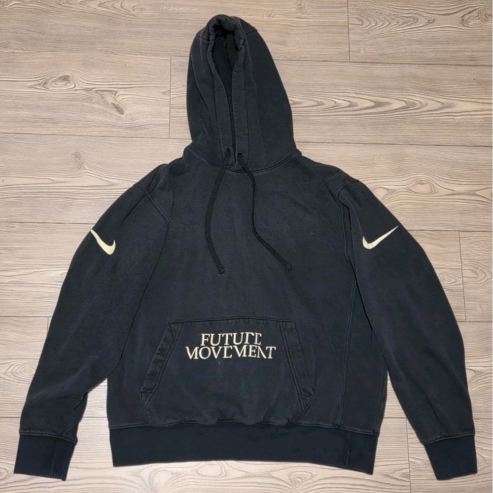 Nike BHM Future Movement Black Pullover Fleece Hoodie Sweatshirt Men's Size L